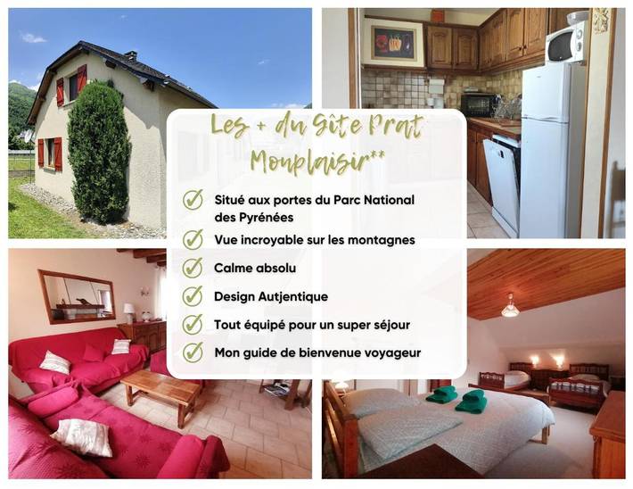 Location de vacances pour 10 personnes, avec jardin et vue à Gère-Bélesten - 2