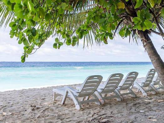 Apartamento para 2 personas, con vistas y jardín en Maldivas