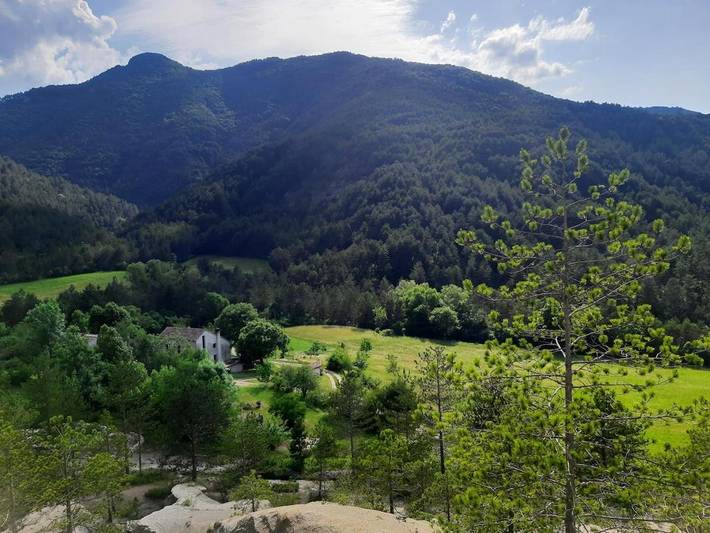 Appartement de vacances pour 4 personnes, avec terrasse ainsi que vue et jardin