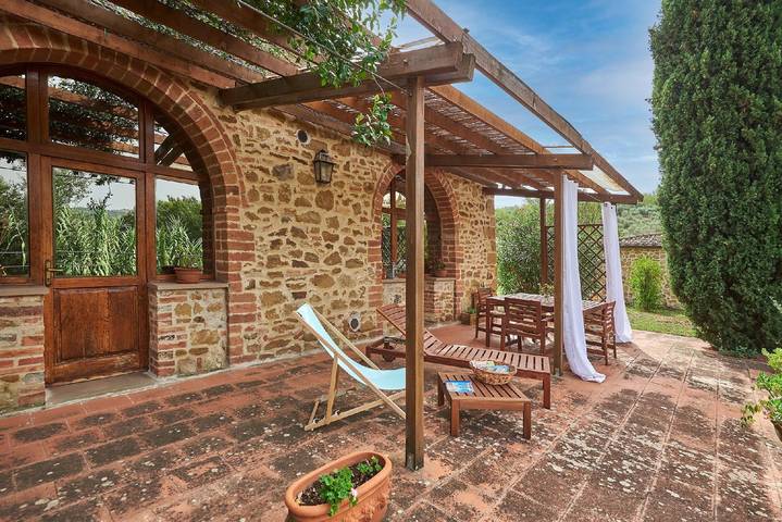 Agriturismo per 4 persone, con piscina e giardino nonché panorama in Val di Chiana