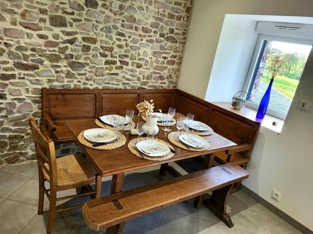 Ferienhaus „L’abri-côtier zwischen Land und Meer“ mit privater Terrasse und Garten in Geffosses, Coutances und Umgebung