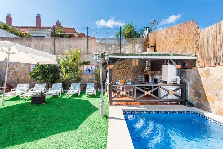 Feriehus for 6 personer med have in Benalmadena Pueblo, Benalmádena