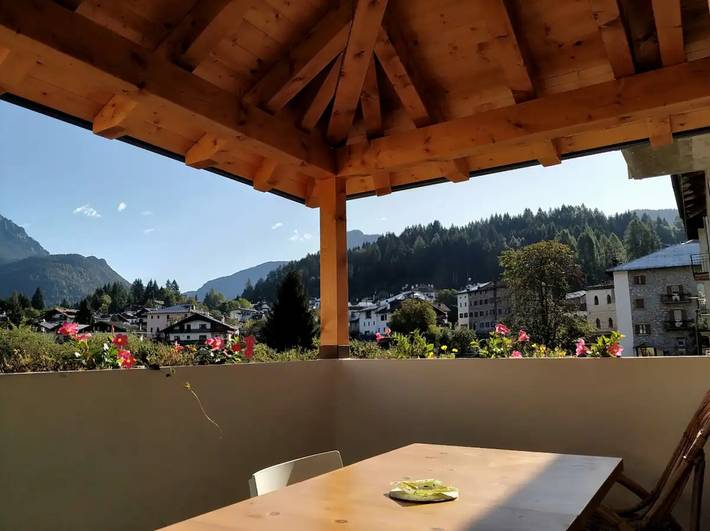 Vakantieappartement voor 4 personen, met tuin in de Dolomieten