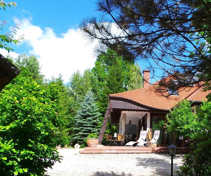 Dom dla 9 osób, z Taras i Ogród oraz Sauna i Widok w Dziwiszów