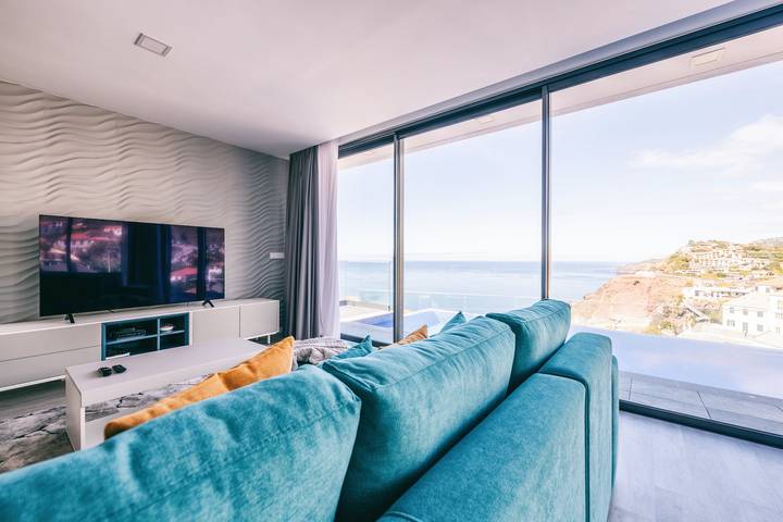 Location de vacances pour 10 personnes, avec jardin ainsi que vue sur l’océan et piscine à Ribeira Brava - 4