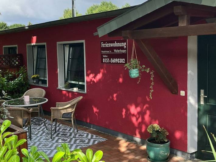 Ferienwohnung für 5 Personen, mit Terrasse in Weitenhagen (bei Greifswald)