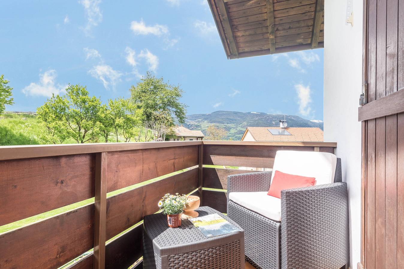 Ganze Wohnung, Apartment '3 Vikoler' mit Traumblick auf den Schlern, Wlan & Garten, Balkon in Völs am Schlern, Dolomiti Superski