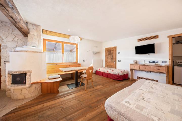 Studio für 3 Personen, mit Balkon und Garten in den Dolomiten - 4