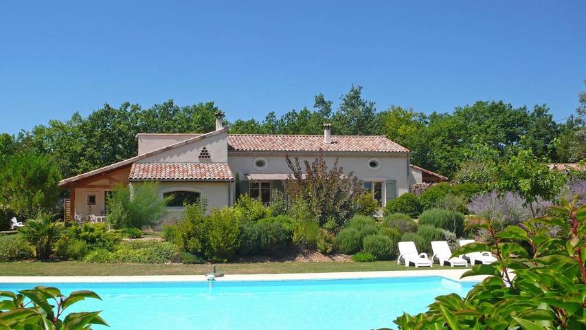 Maison de vacances pour 5 personnes, avec jardin ainsi que vue et piscine