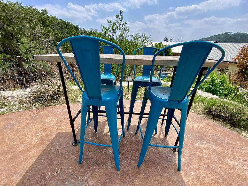 Erhabenes Oasis-Rock-Tauchbecken, Wasserfall, Cabana, 3 Terrassen, Bergblick in Concan, Uvalde County