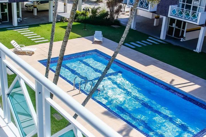 Casas e apartamentos de temporada para 6 pessoas, com piscina e vista e ainda jardim em Ingleses do Rio Vermelho