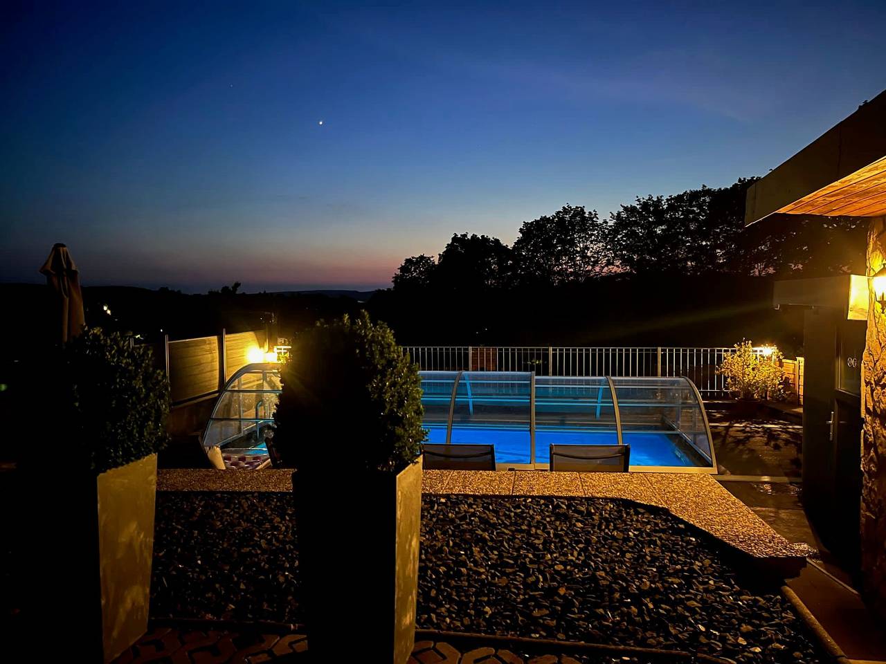 Vakantiehuis 'Eisfelder Blick' met privé zwembad, privé terras en Wi-Fi in Eisfeld, Hildburghausen en omgeving