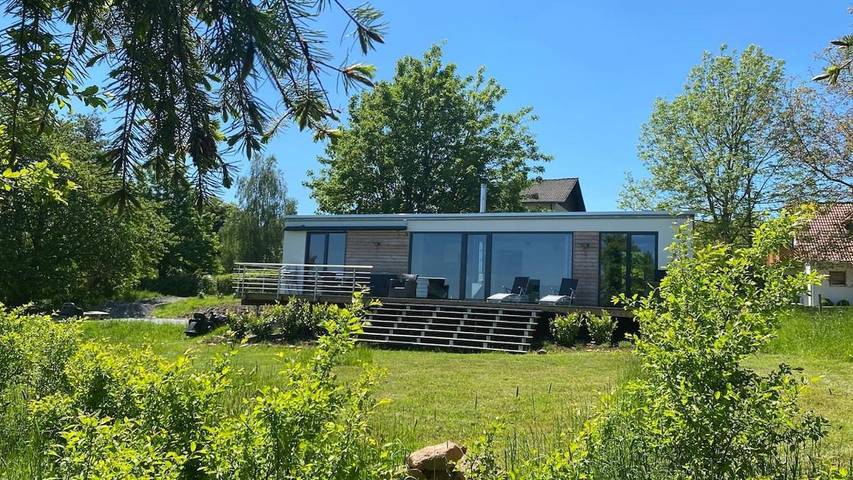 Ferienhaus für 4 Personen, mit Terrasse und Garten sowie Sauna und Ausblick im Odenwald