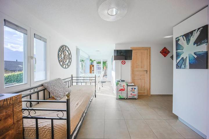 Appartement de vacances pour 5 personnes, avec Terrasse et Jardin ainsi que Vue sur le lac et Vue