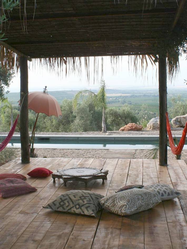 Casa rural con piscina para 12 personas, con terraza y piscina además de vistas al lago y jardín, Se admiten mascotas en Sierra de Hornachuelos - 4