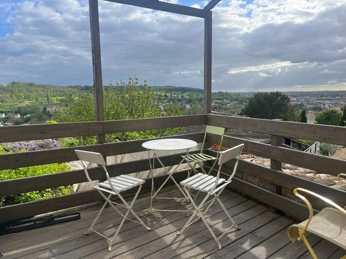 Maison d’hôte pour 2 personnes, avec Terrasse ainsi que Jardin et Vue