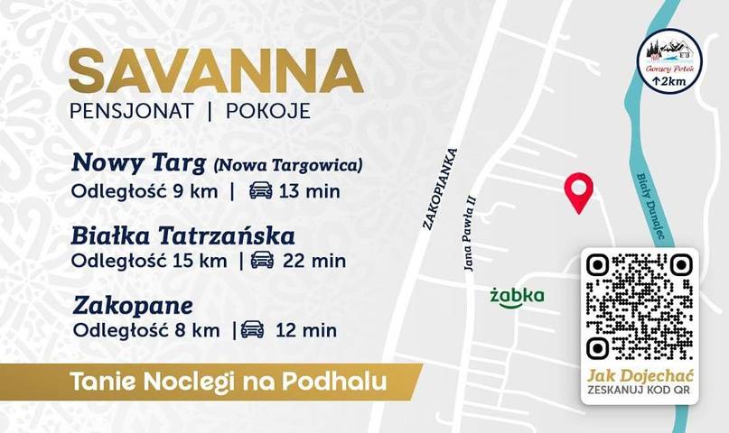 Dom gościnny dla 3 osób, z ogród i widok, zwierzęta dozwolone w Biały Dunajec