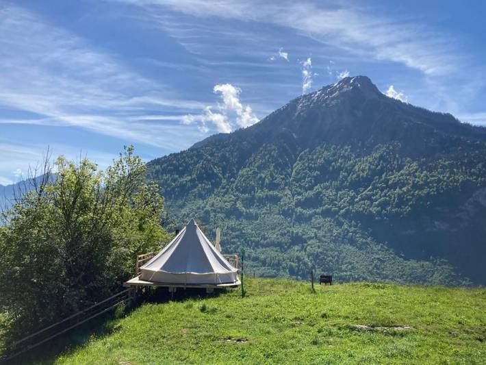 Gästezimmer für 4 Personen, mit Garten in der Schweiz