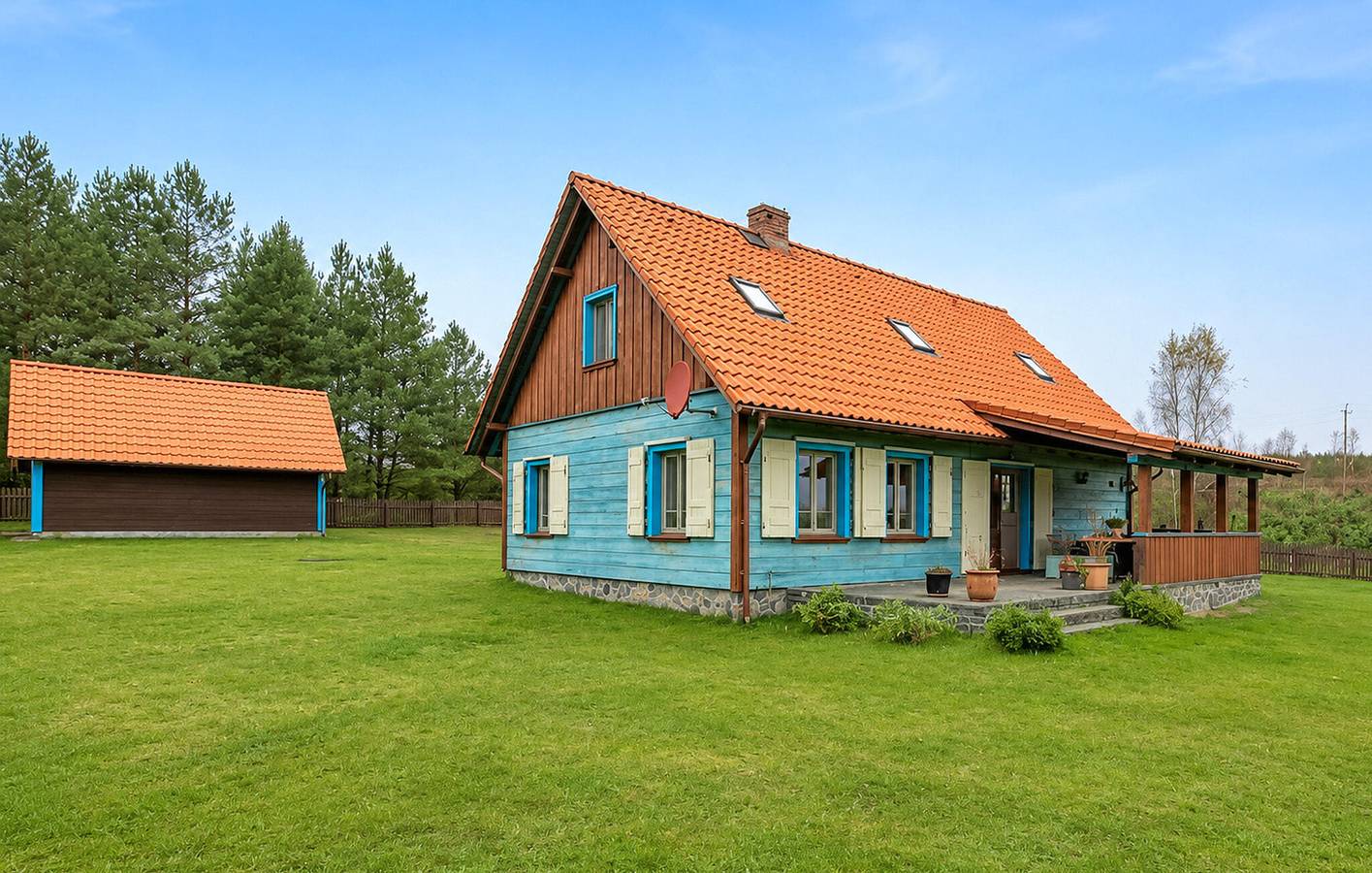 Ferienhaus für 6 Personen mit Ausblick in Tucheler Heide