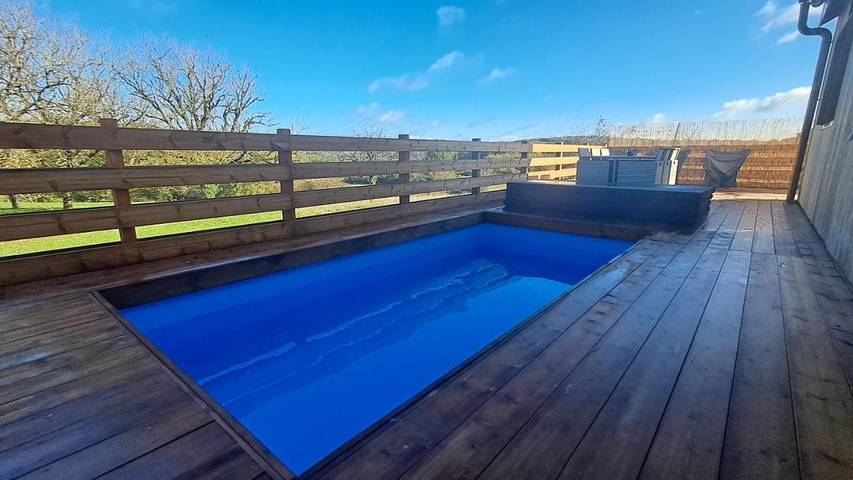 Gîte pour 8 personnes, avec piscine ainsi que terrasse et vue, animaux acceptés à Beauregard-de-Terrasson - 3