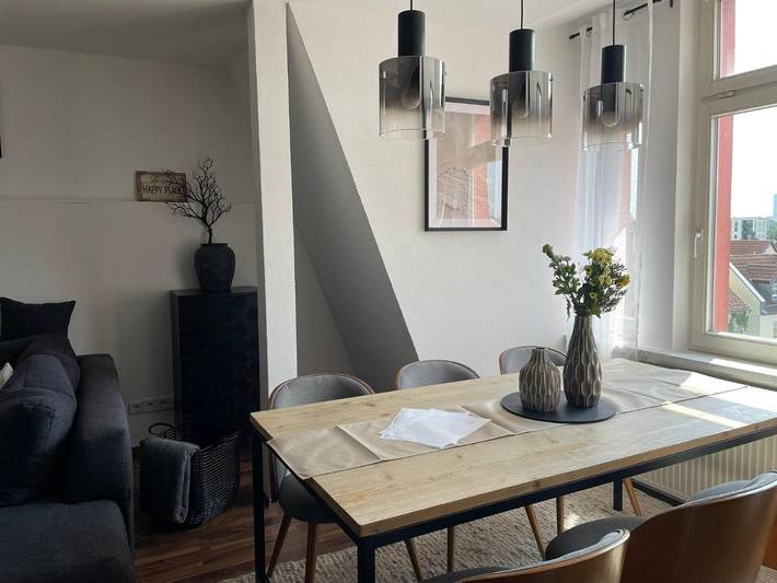 Ferienwohnung für 5 Personen, mit Garten und Ausblick in Rötha - 4