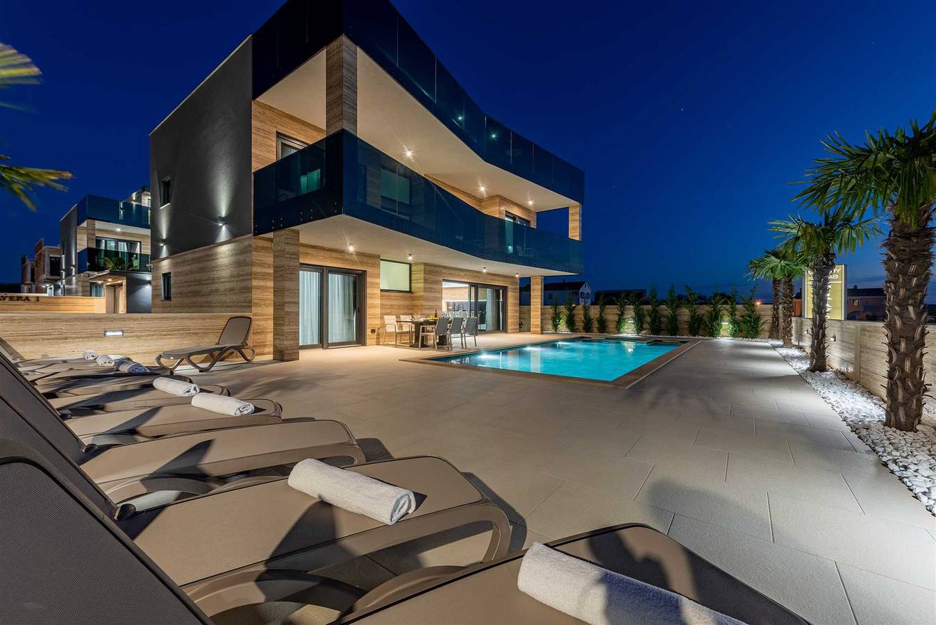 Panoramablick auf das Meer | Luxuriöse Villa | Ideal für 10 Personen in Privlaka, Zadar