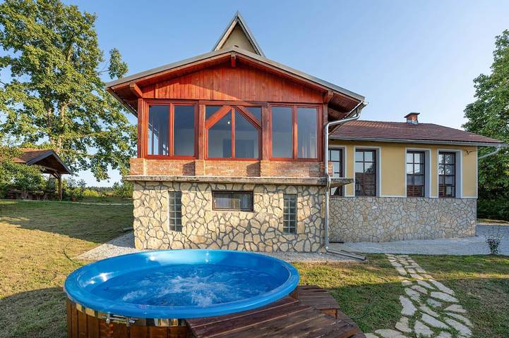 Ferienhaus für 9 Personen, mit Balkon, mit Haustier