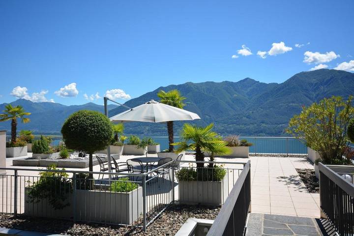 Ferienwohnung für 2 Personen, mit Pool und Sauna sowie Balkon und Seeblick am Lago Maggiore (Schweiz) - 4