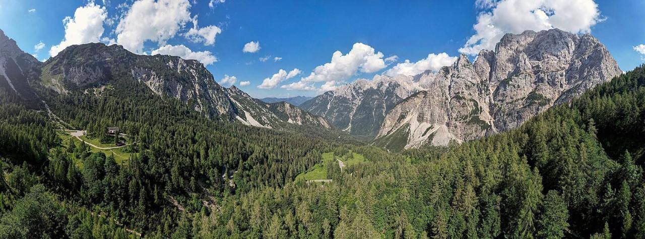 Erjavčeva mountain hut at Vršič pass in Kranjska Gora, Triglav Nationalpark