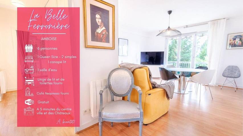 Appartement de vacances pour 6 personnes, avec balcon