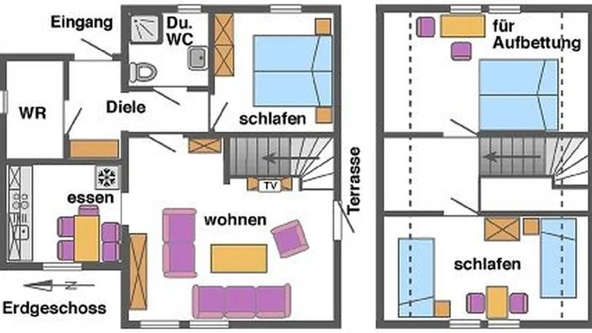 Ferienhaus für 4 Personen, mit Terrasse in Wieck am Darß - 2