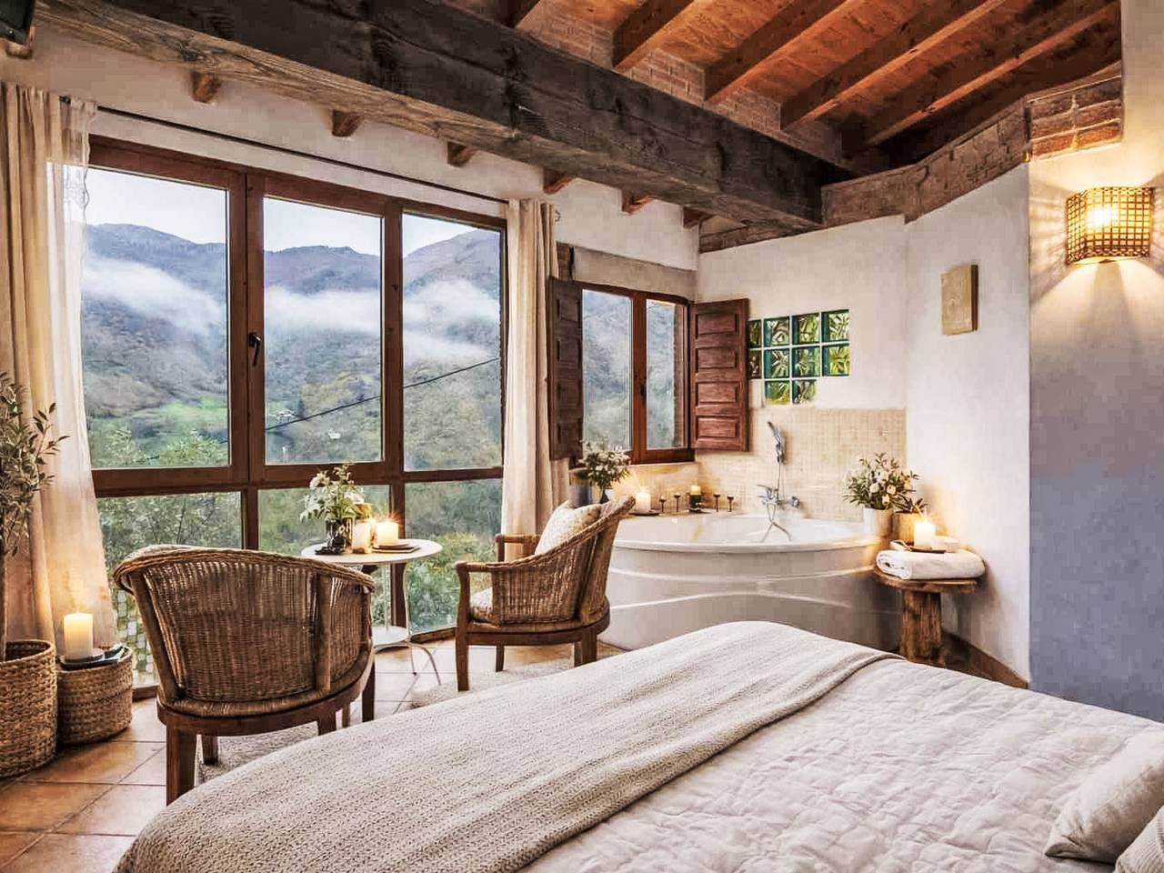 Apartamento entero, Ländliche Wohnung El Carbayu in Proaza, Cordillera Cantábrica