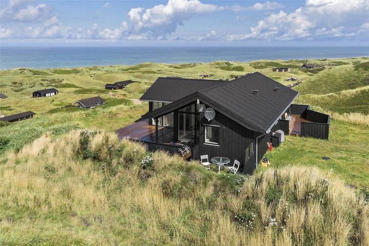 Ferienhaus mit Meerblick für 6 Personen, mit Terrasse in Grønhøj Strand