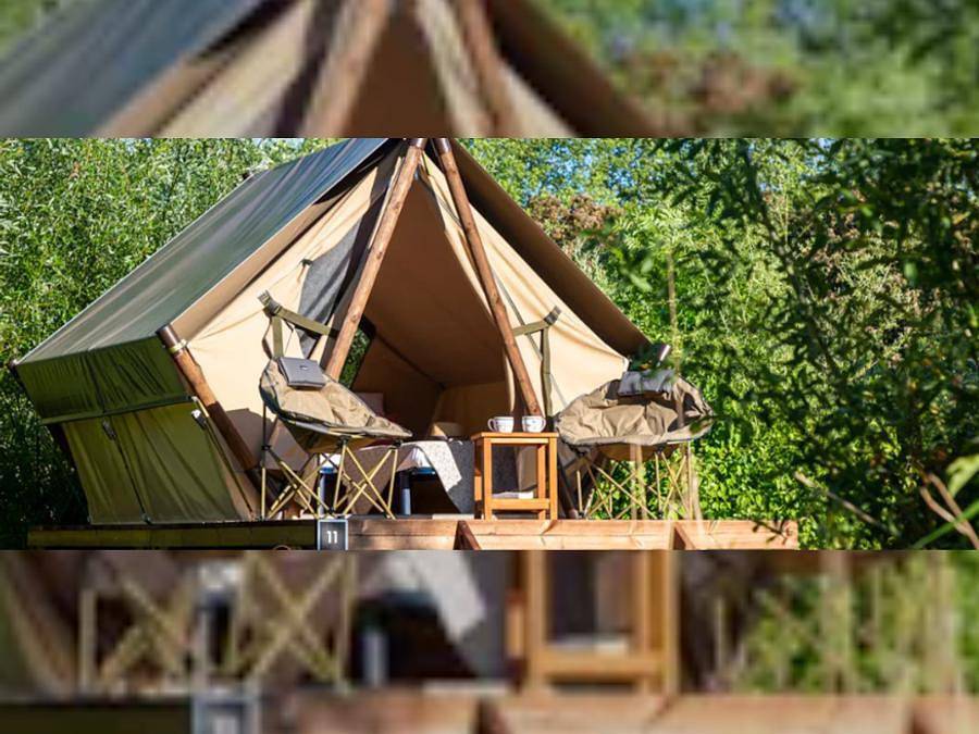 Camping Romanée - Le Châtelet  - Zelt 2 personen - Insolite Confort 1 Zimmer (ohne Küche - ohne Sanitäranlagen) in Saint-Cast-le-Guildo, Dinan und Umgebung