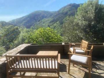Gîte pour 15 personnes, avec jardin et vue à Sablières