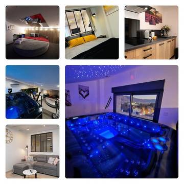 Gîte pour 2 personnes, avec jacuzzi et balcon à Château-Arnoux-Saint-Auban