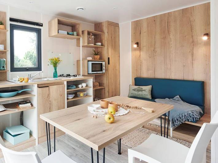 Camping La Parée du Both - Mobilheim 4 personen - Mobilheim Cabane Prémium Clim 2Schlafzimmer 25m² 2/4 Pers. in Saint-Hilaire-de-Riez, Vendée