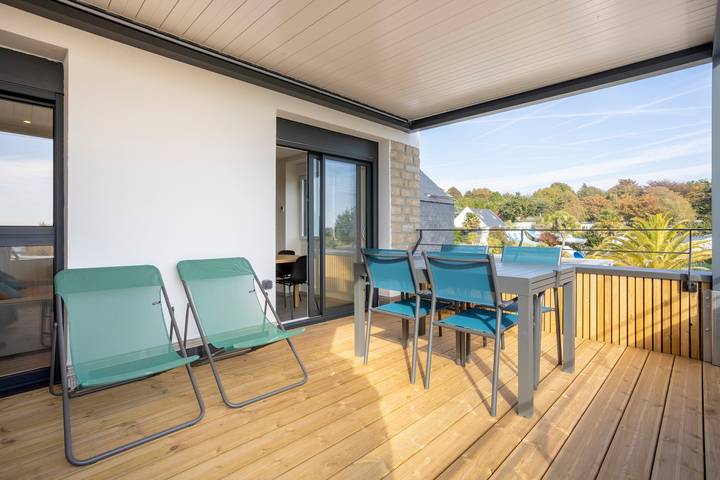 Location de vacances pour 4 personnes, avec jardin et bassin pour enfant, adapté aux familles à La Forêt-Fouesnant
