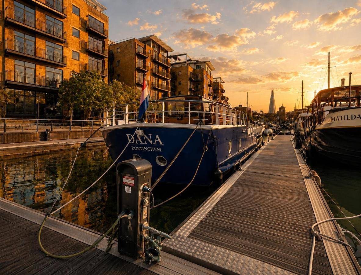 Historic Dutch Barge, Idyllic location in Tower Hamlets, London