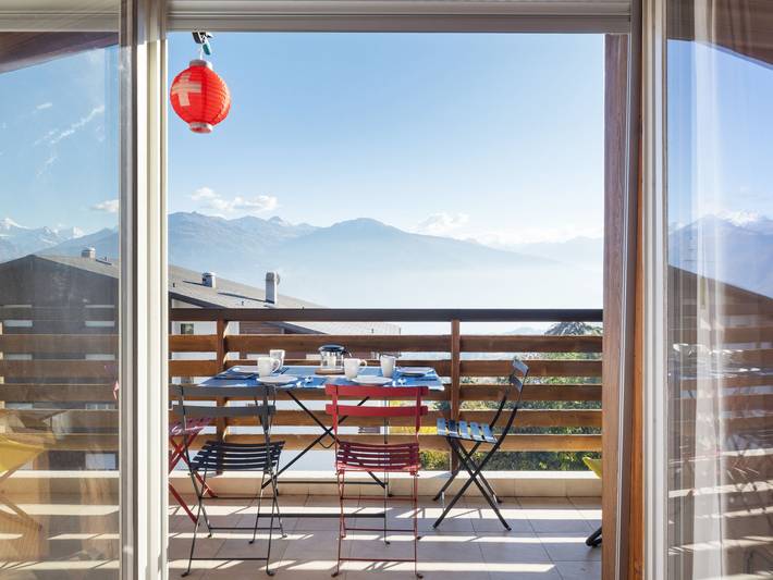 Ferienwohnung für 5 Personen, mit Balkon und Ausblick