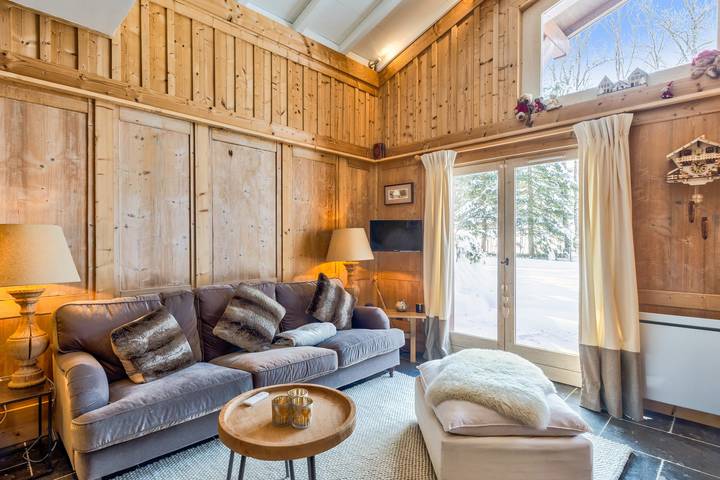 Chalet pour 2 personnes, avec Terrasse et Jardin à Megève