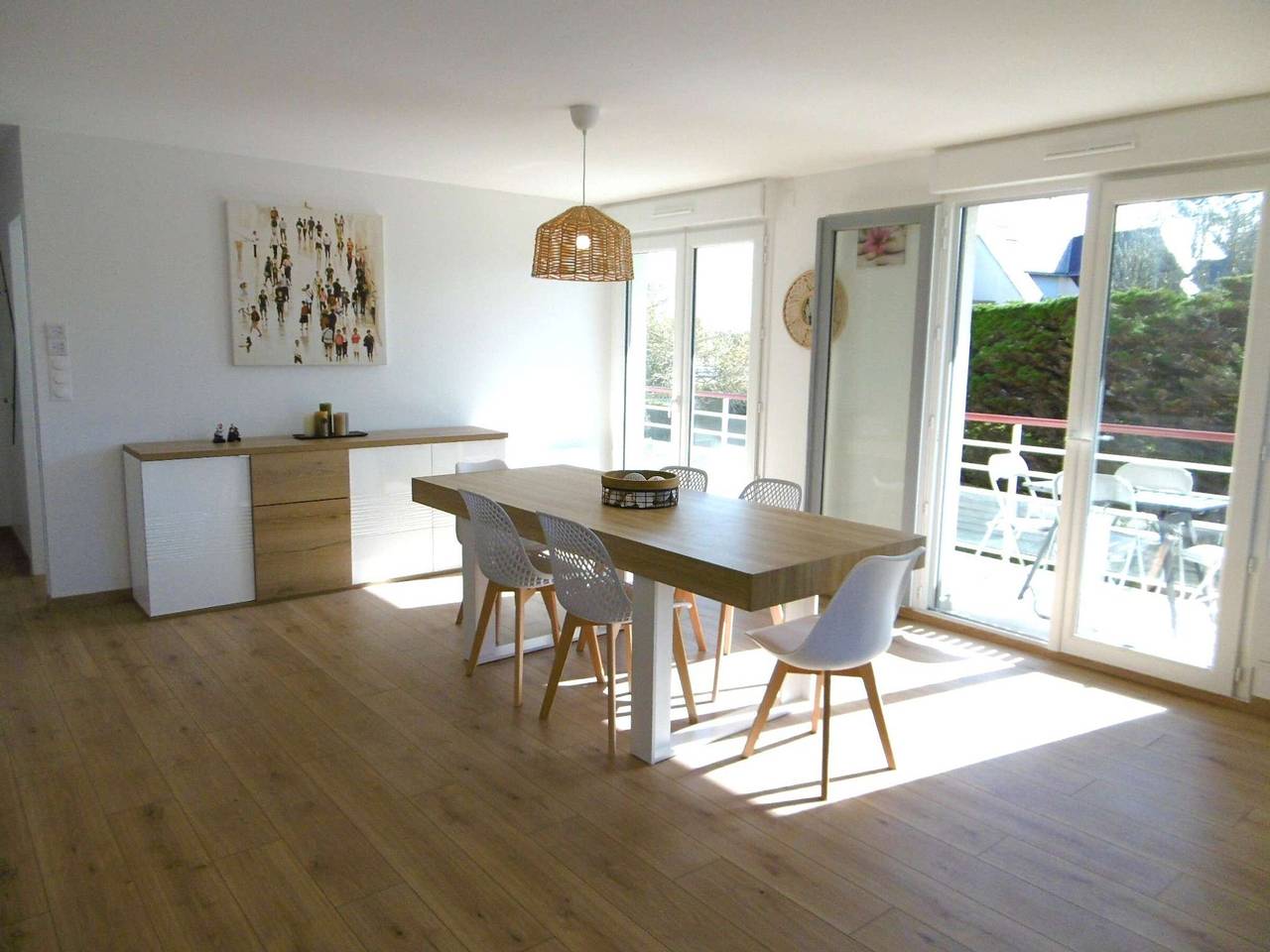 Appartement entier, Appartement rénové 4 pièces avec vue océan, balcon et parking à Sarzeau in Sarzeau, Côte des Mégalithes