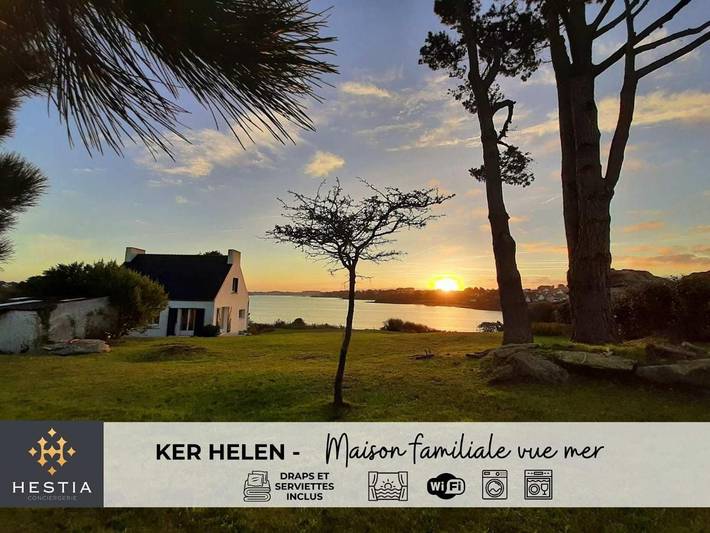 Location de vacances pour 6 personnes, avec jardin et terrasse dans Plage Sainte Marguerite (Landéda)