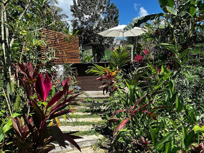 Maison de vacances pour 2 personnes, avec piscine et terrasse ainsi que jardin et vue