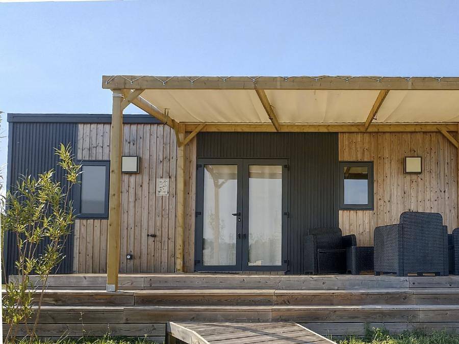 Lodges de Blois Chambord - Mobilheim 4 personen - Privilège 2 Schlafzimmer, 2 Badezimmer, 34m² + Terrasse 15 m² + Klimaanlage in Mont-près-Chambord, Sologne