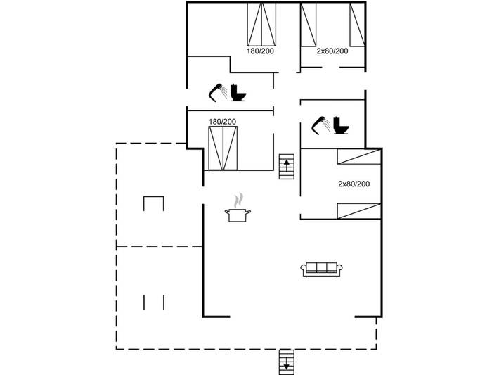 Ferienhaus für 8 Personen, mit Terrasse in Marielyst - 2