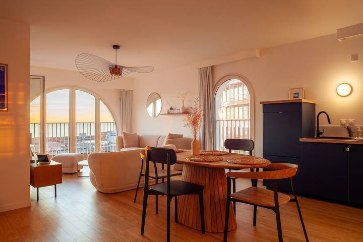 Appartamento intero, Appartamento "Porte Bleue" con vista mare, terrazza privata e Wi-Fi in Marsiglia, Costa mediterranea (Francia)