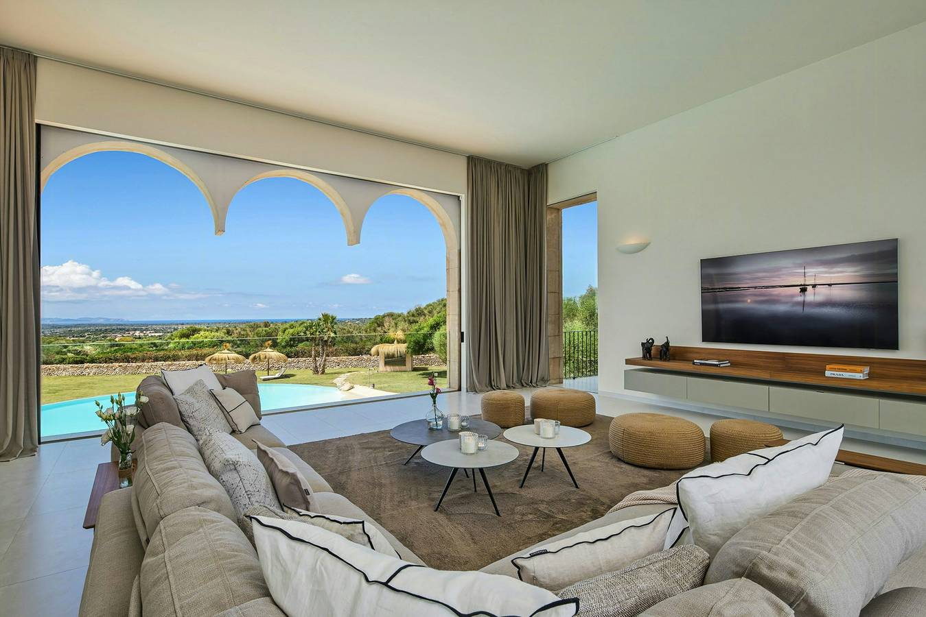 Resort di design privato con vista a Maiorca in Ses Salines, Sud di Maiorca