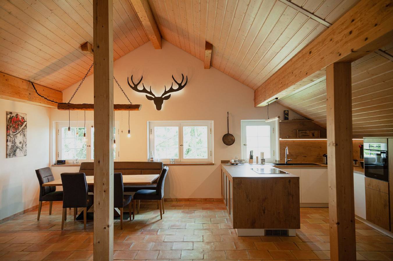 Ganze Wohnung, Ferienwohnung 'Hirsch-Lounge' mit Bergblick, Balkon und Wi-Fi in Höchenschwand, Südschwarzwald