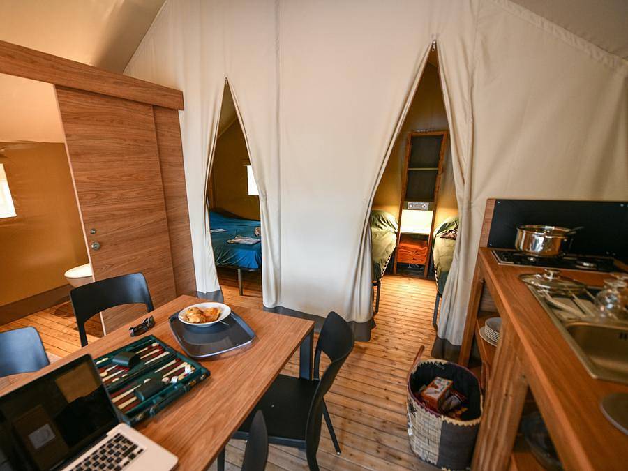 Camping Le Parc de Bormes - Lodge 4 personen - 2 slaapkamers, foto 9